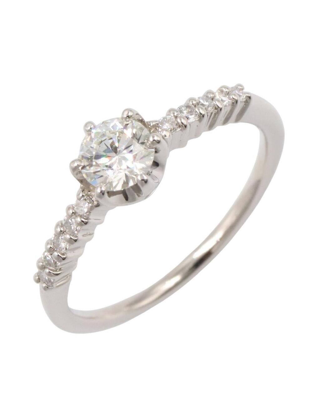 Jewelry Diamond Ring Platinum Used #345799J87B